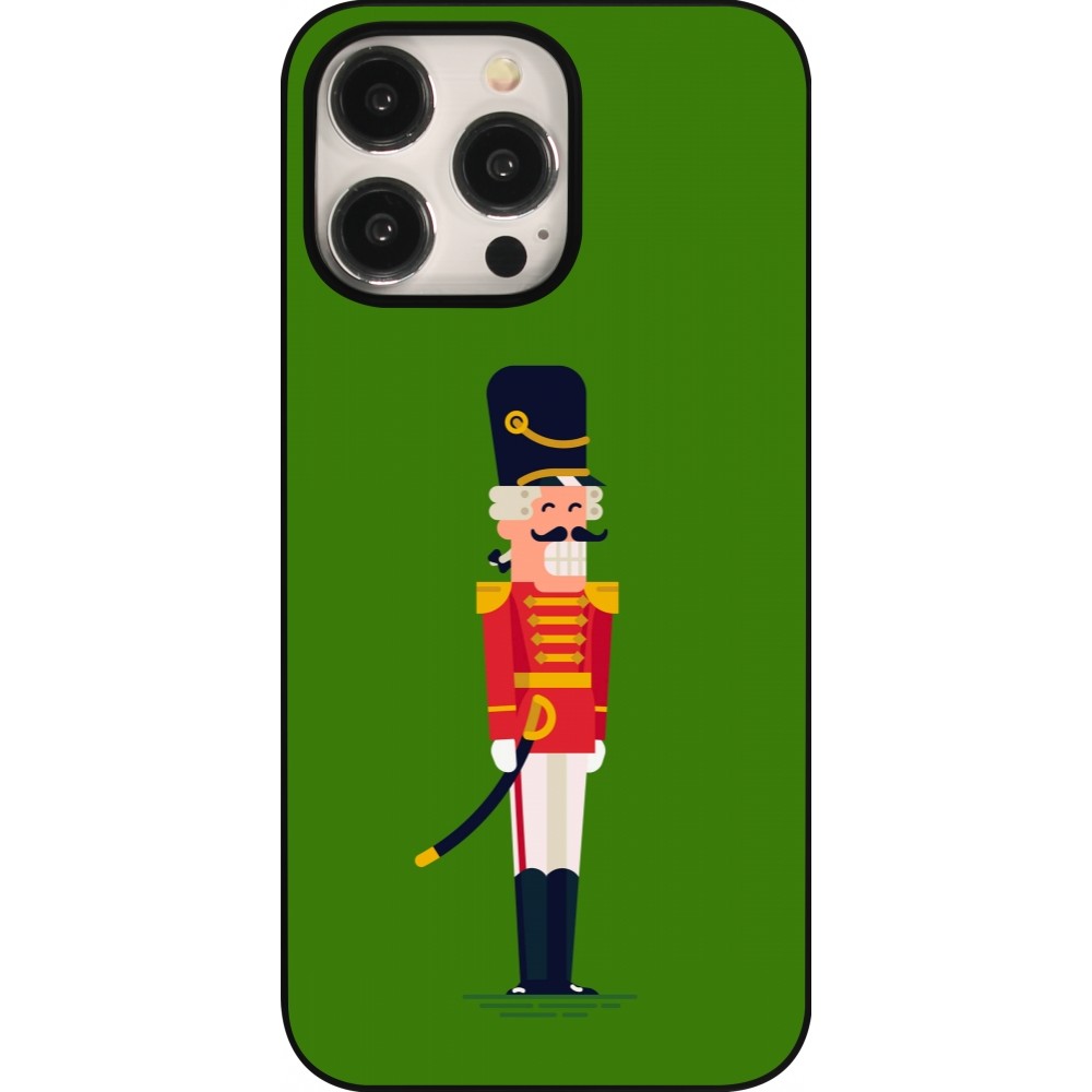 Coque iPhone 15 Pro Max - Christmas 25 Nutcracker Green