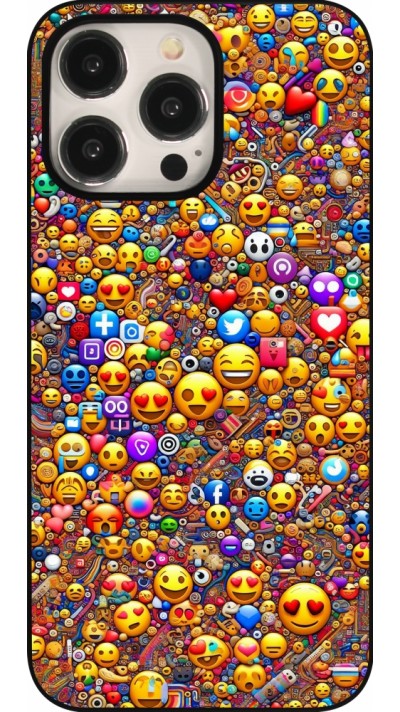 iPhone 15 Pro Max Case Hülle - Emoji gemischt