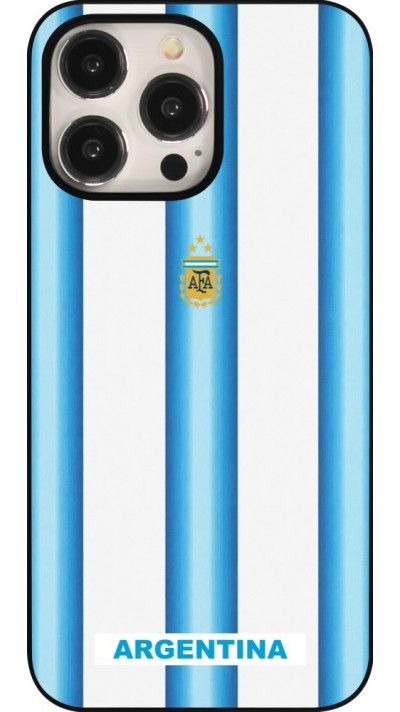 Coque iPhone 15 Pro Max - Maillot de football Argentine 2026 personnalisable