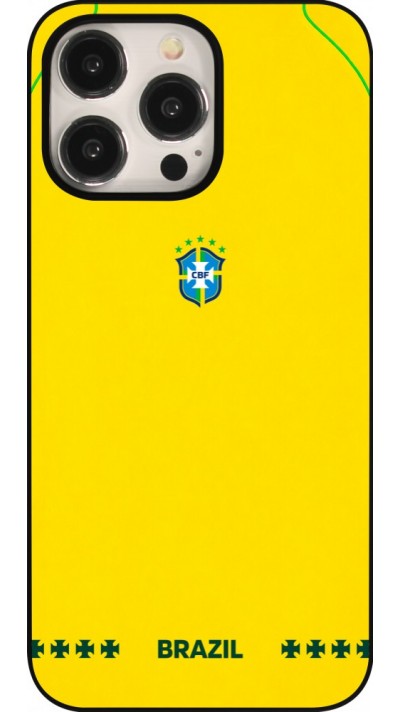 Coque iPhone 15 Pro Max - Maillot de football Bresil 2026 personnalisable