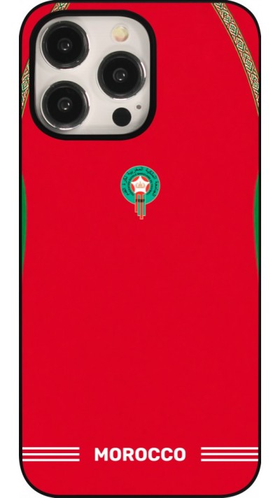 Coque iPhone 15 Pro Max - Maillot de football Maroc 2026 personnalisable