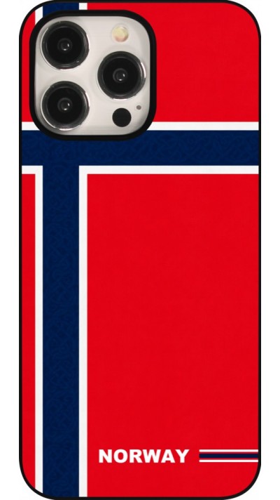 Coque iPhone 15 Pro Max - Maillot de football Norvège 2026 personnalisable