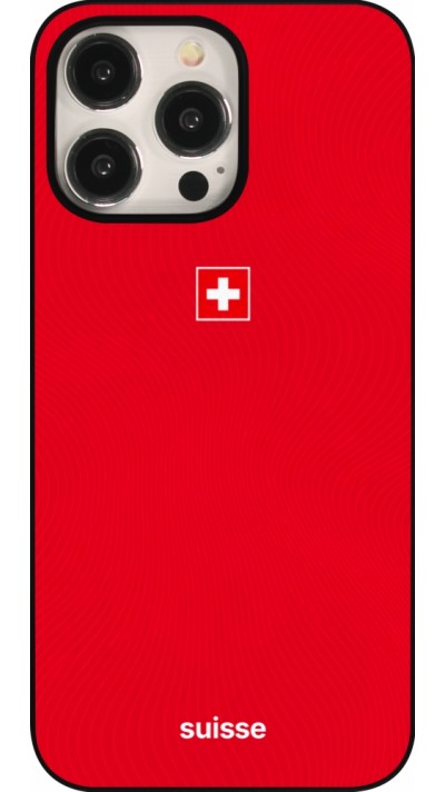 Coque iPhone 15 Pro Max - Maillot de football Suisse 2026 personnalisable