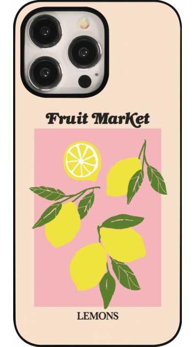 Coque iPhone 15 Pro Max - Fruit market lemons 2026