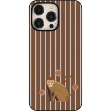 iPhone 15 Pro Max Case Hülle - Monkey with stripes
