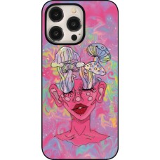Coque iPhone 15 Pro Max - Psychedelic pink mushroom