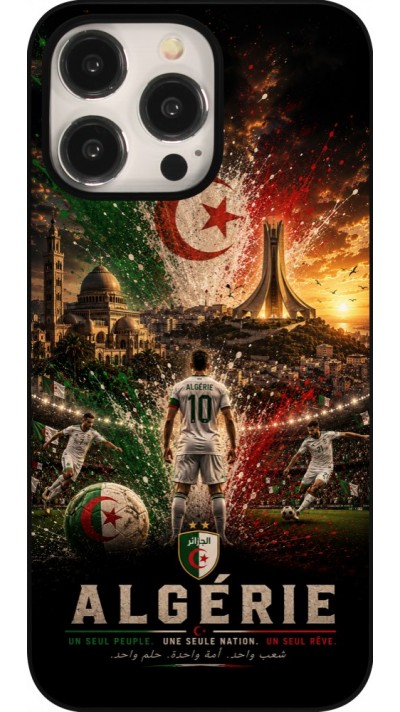 Coque iPhone 15 Pro Max - Football Algérie splash 2026