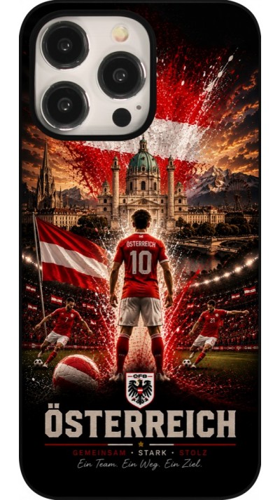 Coque iPhone 15 Pro Max - Football Autriche splash 2026