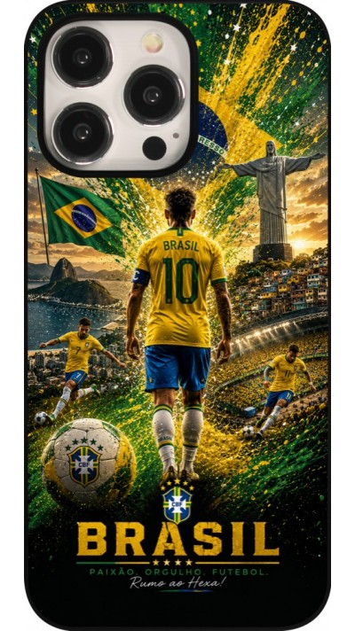 Coque iPhone 15 Pro Max - Football Bre?sil splash 2026