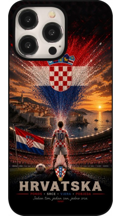 Coque iPhone 15 Pro Max - Football Croatie splash 2026