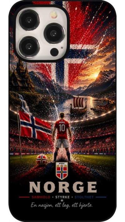 Coque iPhone 15 Pro Max - Football Norvège splash 2026
