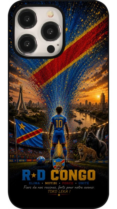Coque iPhone 15 Pro Max - Football République démocratique du Congo splash 2026