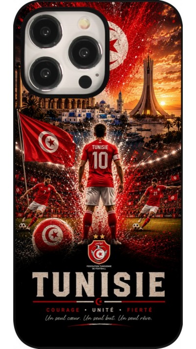 Coque iPhone 15 Pro Max - Football Tunisie splash 2026