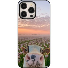Coque iPhone 15 Pro Max - Cow with tulips 2026