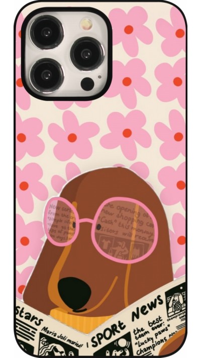 Coque iPhone 15 Pro Max - Dog with newspaper 2026