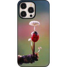 Coque iPhone 15 Pro Max - Ladybird on a mushroom 2026