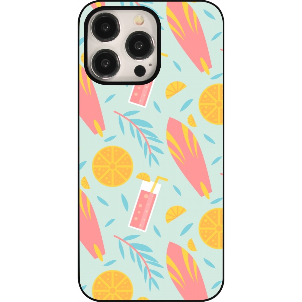 Coque iPhone 15 Pro Max - Summer 2025 Pattern citron