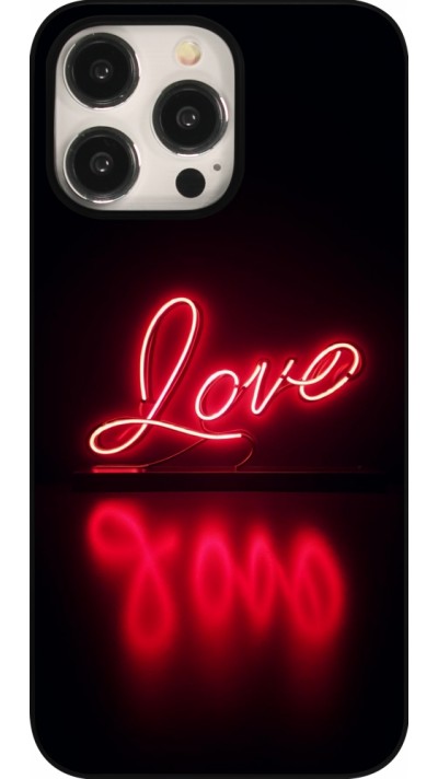 iPhone 15 Pro Max Case Hülle - Valentine 2025 Neon Liebe