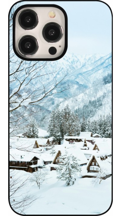 Coque iPhone 15 Pro Max - Winter 25 Winter snowy landscape