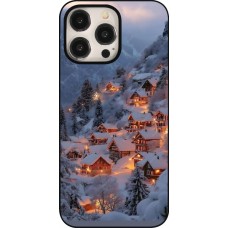 Coque iPhone 15 Pro Max - Winter 25 Winter snowy village