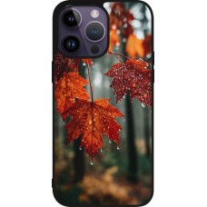 Coque iPhone 15 Pro Max - Silicone rigide noir Autumn 25 Rain
