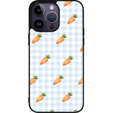 Coque iPhone 15 Pro Max - Silicone rigide noir Easter 2026 Pattern carrots