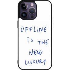 iPhone 15 Pro Max Case Hülle - Silikon schwarz Offline is the new luxury