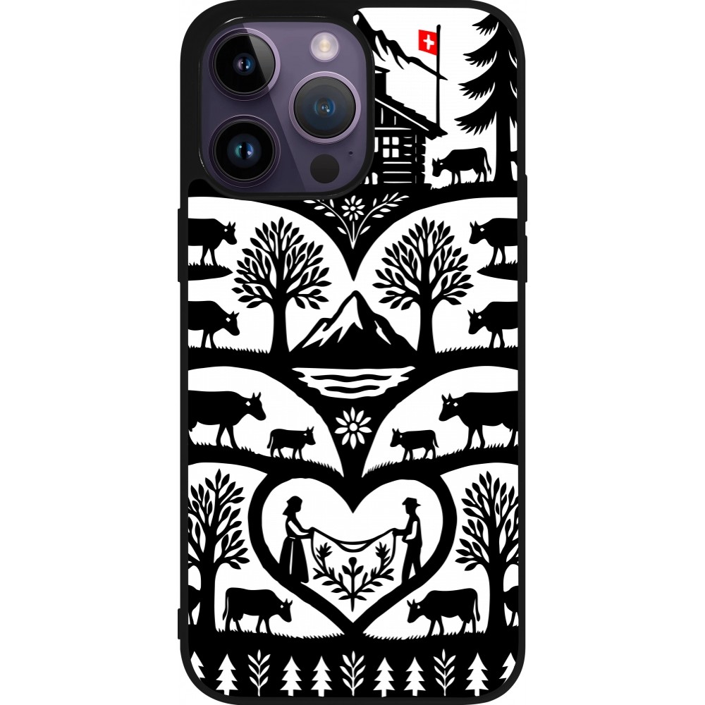 iPhone 15 Pro Max Case Hülle - Silikon schwarz Poya Schweiz 2