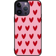 Coque iPhone 15 Pro Max - Silicone rigide noir Saint Valentines Day 26 Pattern heart