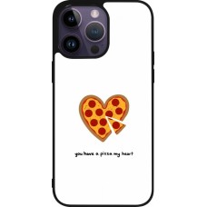 Coque iPhone 15 Pro Max - Silicone rigide noir Saint Valentines Day 26 You have my pizza heart