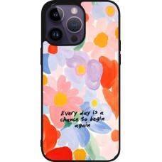 Coque iPhone 15 Pro Max - Silicone rigide noir Every day is a chance 2026