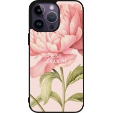 Coque iPhone 15 Pro Max - Silicone rigide noir Just Bloom 2026