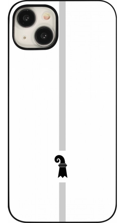 iPhone 15 Plus Case Hülle - Kanton BS weiss