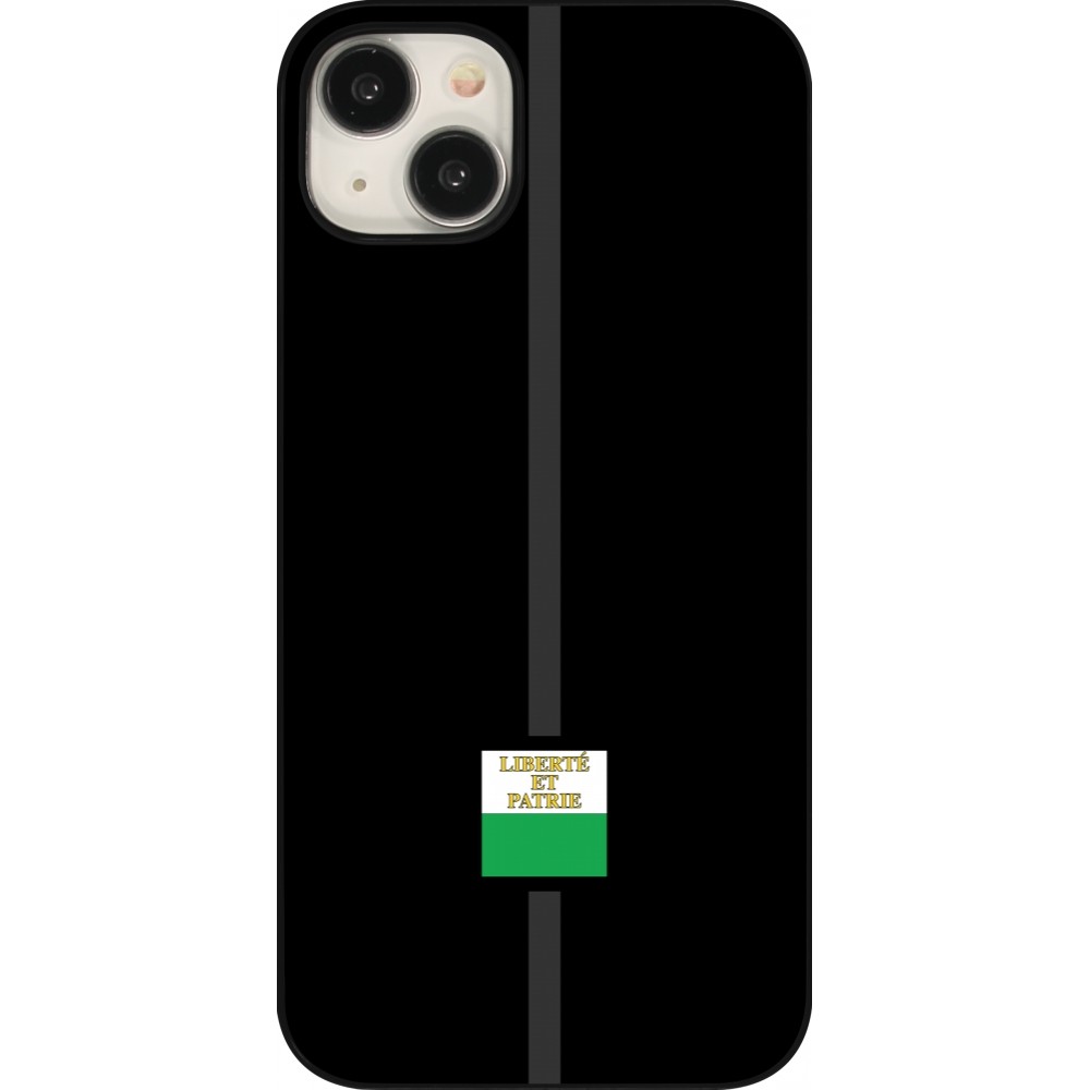 iPhone 15 Plus Case Hülle - Kanton VD schwarz