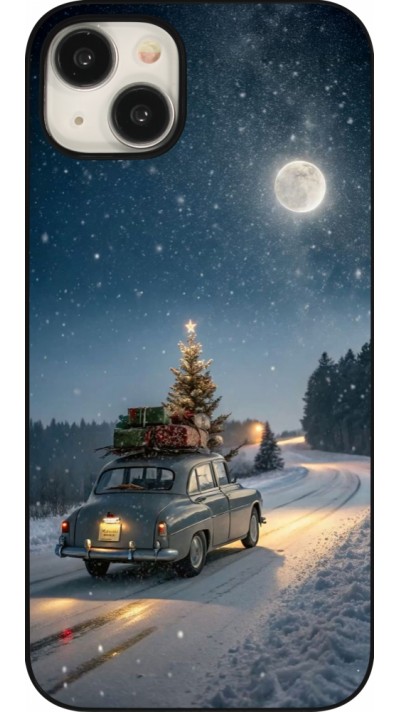 Coque iPhone 15 Plus - Christmas 25 Car with Tree Xmas