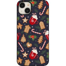 Coque iPhone 15 Plus - Christmas 25 Pattern Gingerbread House