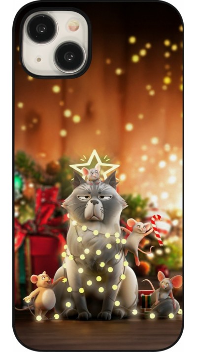 iPhone 15 Plus Case Hülle - Christmas 25 Xmas Cat