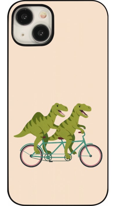 Coque iPhone 15 Plus - Dinosaurs on bikes 2026