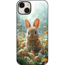 Coque iPhone 15 Plus - Easter 2026 Rabbit in the garden