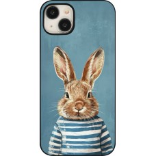 Coque iPhone 15 Plus - Easter 2026 Rabbit navy