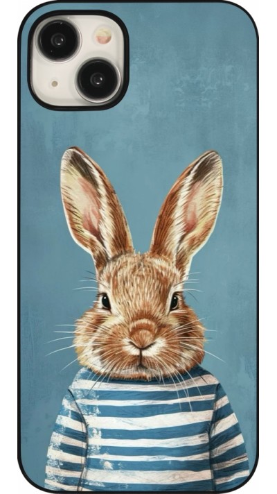Coque iPhone 15 Plus - Easter 2026 Rabbit navy