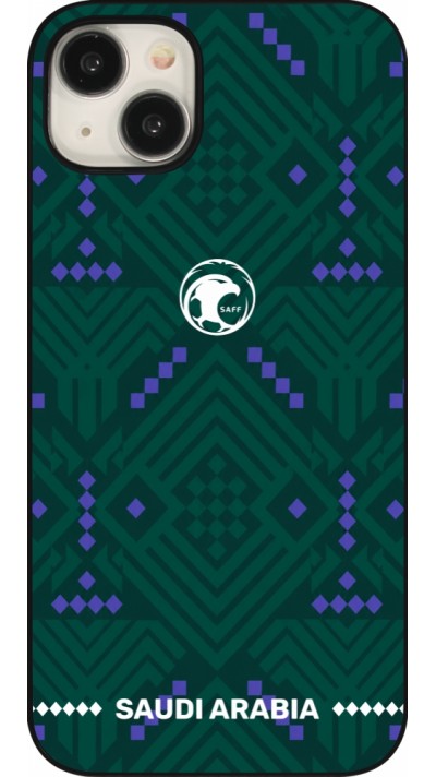 Coque iPhone 15 Plus - Maillot de football Arabie saoudite 2026 personnalisable