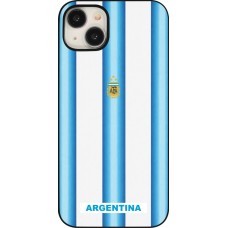 Coque iPhone 15 Plus - Maillot de football Argentine 2026 personnalisable