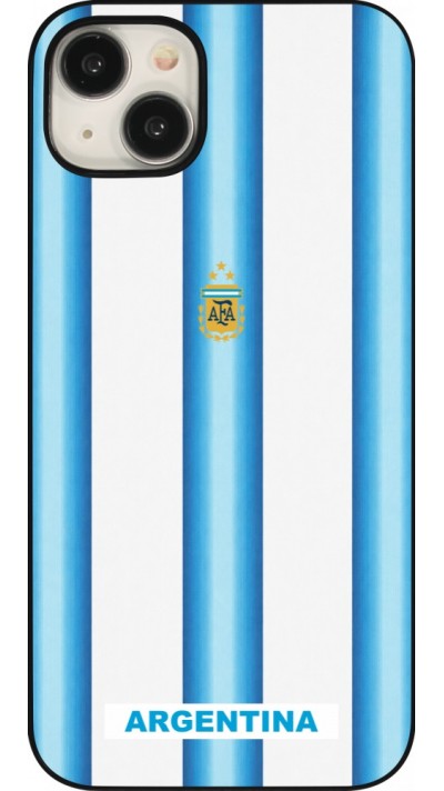 Coque iPhone 15 Plus - Maillot de football Argentine 2026 personnalisable