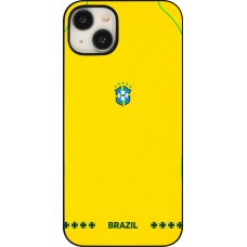 Coque iPhone 15 Plus - Maillot de football Bresil 2026 personnalisable