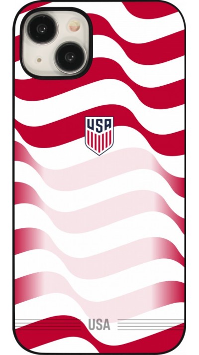 Coque iPhone 15 Plus - Maillot de football E?tats Unis 2026 personnalisable