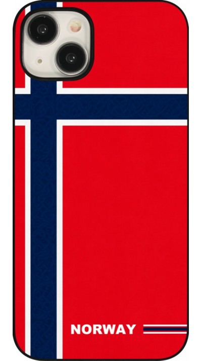 Coque iPhone 15 Plus - Maillot de football Norvège 2026 personnalisable