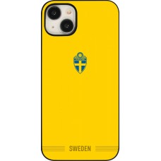 Coque iPhone 15 Plus - Maillot de football Suède 2026 personnalisable