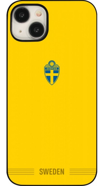 Coque iPhone 15 Plus - Maillot de football Suède 2026 personnalisable