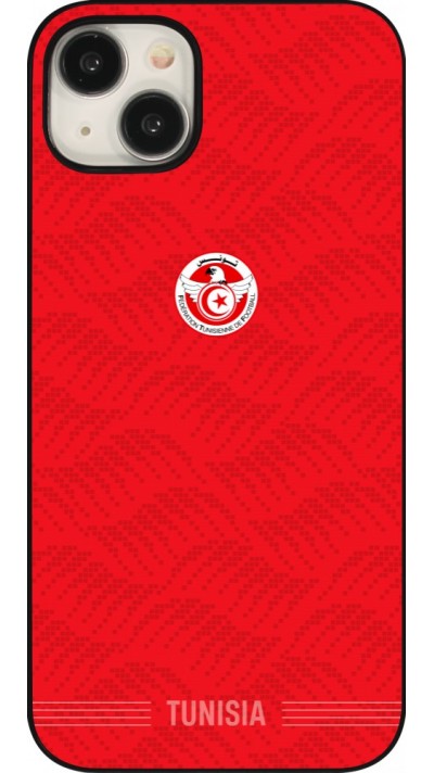 Coque iPhone 15 Plus - Maillot de football Tunisie 2026 personnalisable
